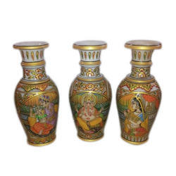 Manufacturers Exporters and Wholesale Suppliers of Marble Hand Painted Decorative Vase Bengaluru Karnataka